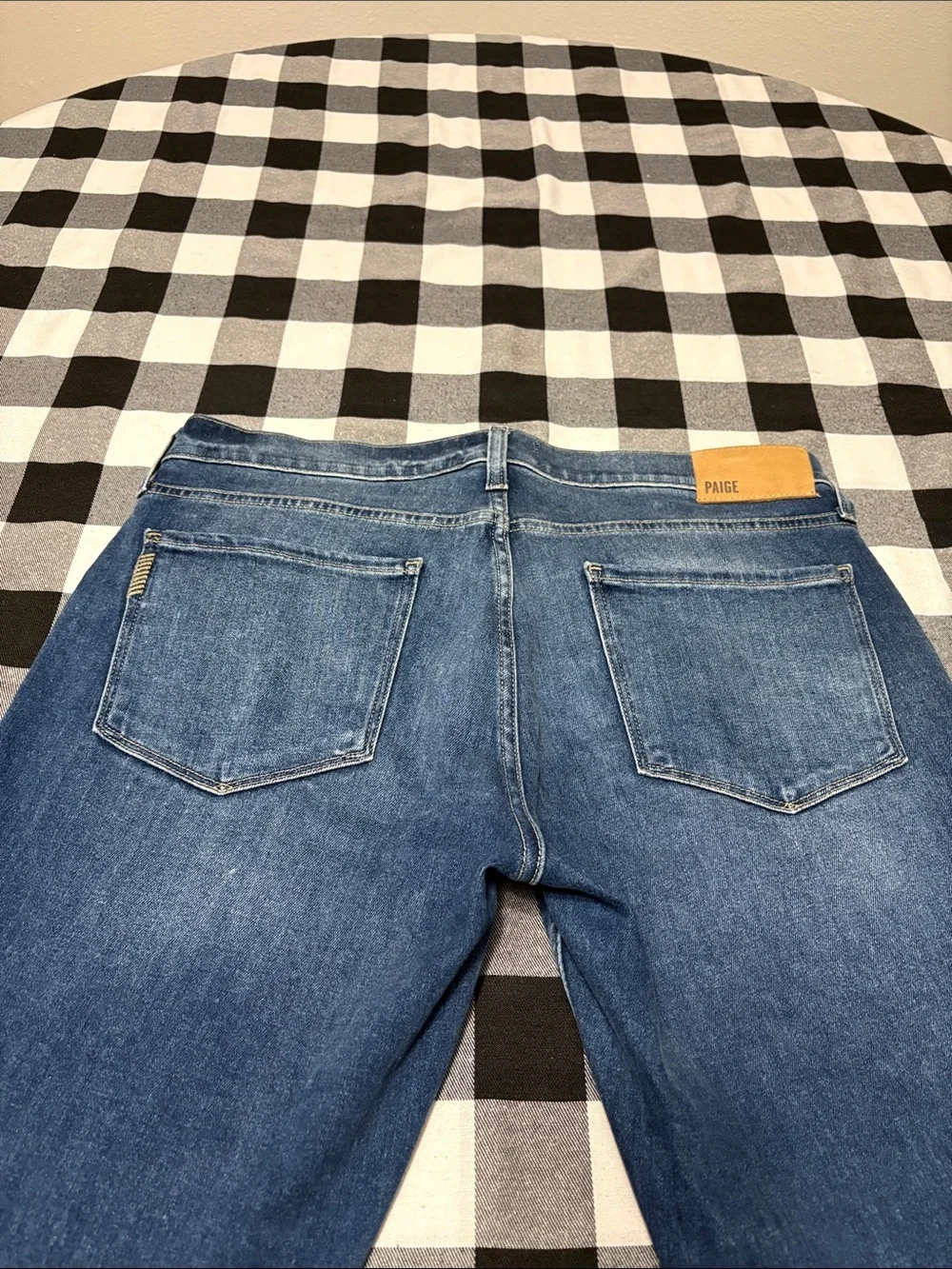 PAIGE Transcend Federal Slim Straight Jean Milburn Blue Men's 33 x 30 Stretch